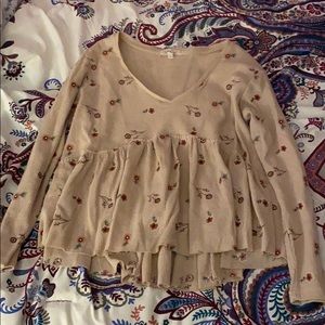 Taylor & Sage Babydoll Flower Top